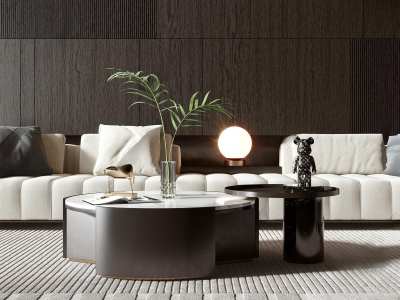 MINOTTI现代茶几3D模型下载